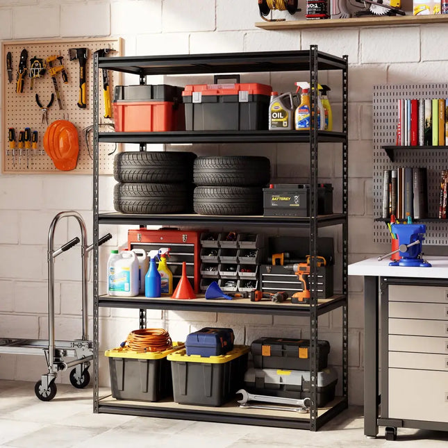 5-Tier Garage Shelving Unit 2200 LBS Heavy Duty Adjustable Utility Rack-Set of 4 - Garages