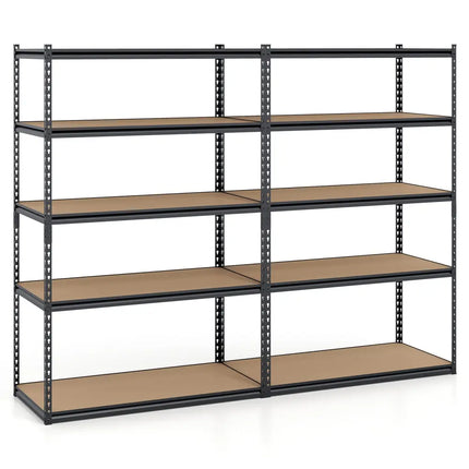 5-Tier Garage Shelving Unit 2200 LBS Heavy Duty Adjustable Utility Rack-Set of 2 - Garages
