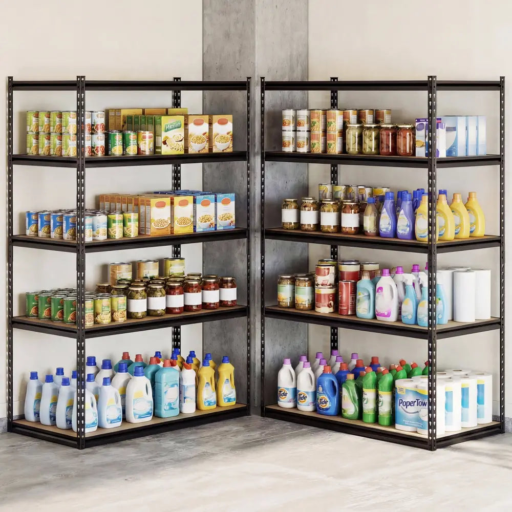 5-Tier Garage Shelving Unit 2200 LBS Heavy Duty Adjustable Utility Rack-Set of 3 - Garages