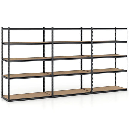 5-Tier Garage Shelving Unit 2200 LBS Heavy Duty Adjustable Utility Rack-Set of 2 - Garages