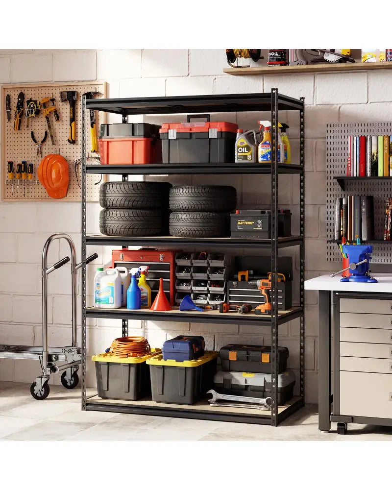 5-Tier Garage Shelving Unit 2200 LBS Heavy Duty Adjustable Utility Rack-Set of 3 - Garages