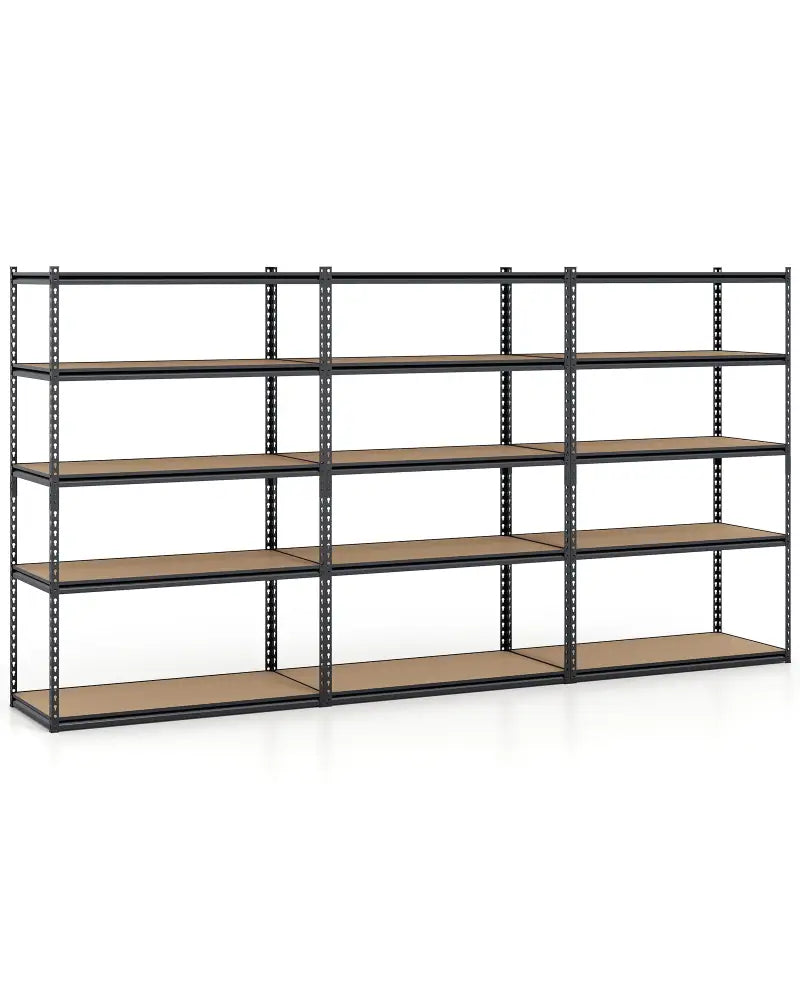 5-Tier Garage Shelving Unit 2200 LBS Heavy Duty Adjustable Utility Rack-Set of 3 - Garages