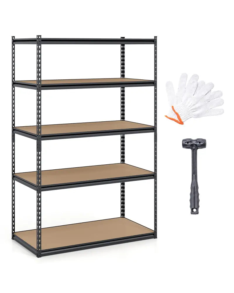 5-Tier Garage Shelving Unit 2200 LBS Heavy Duty Adjustable Utility Rack-1 Piece - Garages