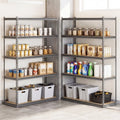 5-Tier Garage Shelving Unit 2200 LBS Metal Storage Shelves Adjustable Utility Rack for Warehouse-Set of 3 - Garages