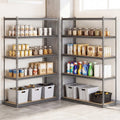 5-Tier Garage Shelving Unit 2200 LBS Metal Storage Shelves Adjustable Utility Rack for Warehouse-Set of 3 - Garages