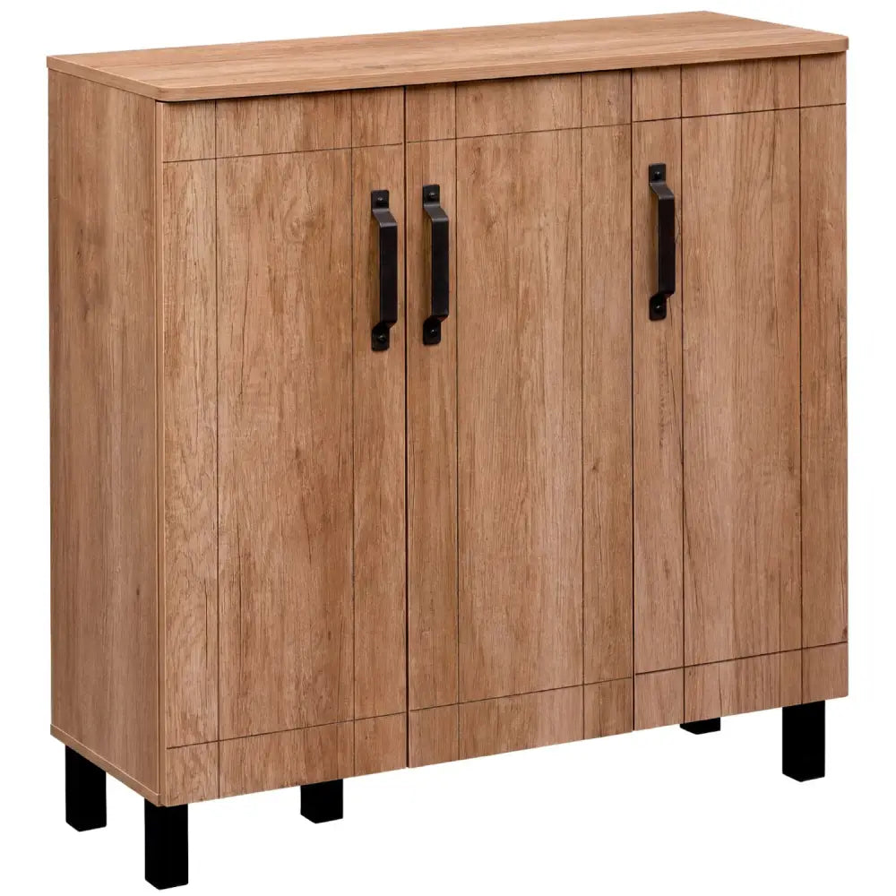 5-Tier Shoe Storage Cabinet Freestanding Shoe Rack Organizer for Entryway-Oak - Oak - Shoe Racks & Storage Benches