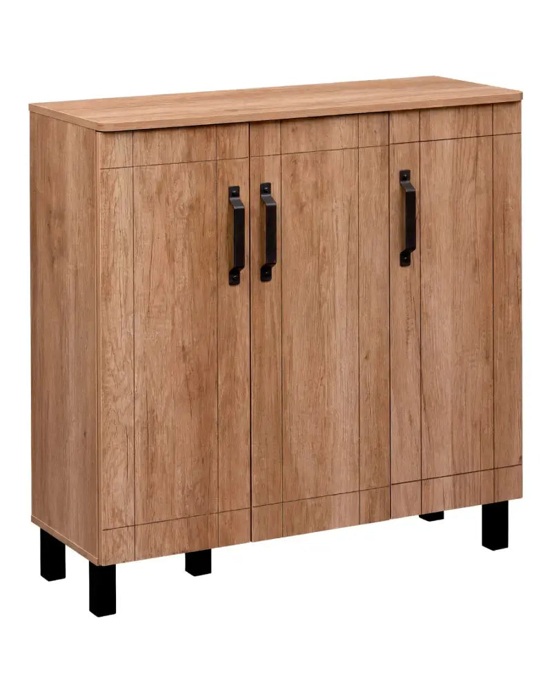5-Tier Shoe Storage Cabinet Freestanding Shoe Rack Organizer for Entryway-Oak - Oak - Shoe Racks & Storage Benches