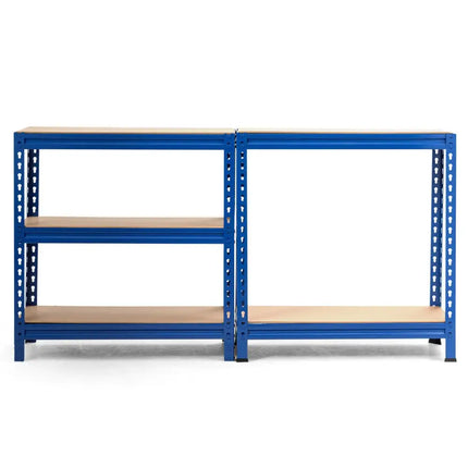 5-Tier Steel Shelving Unit Storage Shelves Heavy Duty Storage Rack-Blue - Blue - Garages