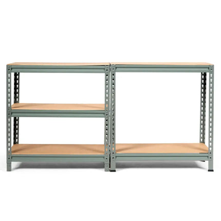 5-Tier Steel Shelving Unit Storage Shelves Heavy Duty Storage Rack-Gray - Gray - Garages