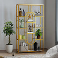 5-Tier Tall Etagere Bookcase with Open Storage Shelves-White - White - Bookcases