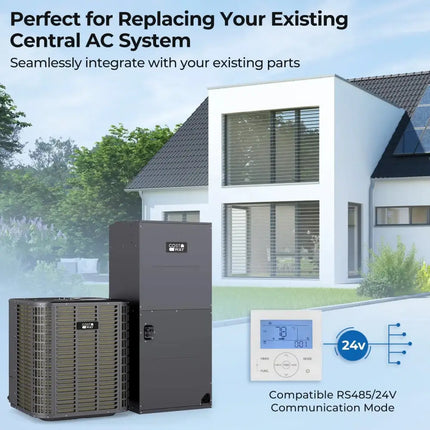 5 Ton 17 SEER2 High-Performance Heat Pump System (Operates down to -15°C) Costway