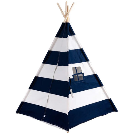 5’ White & Blue Portable Indian Children Sleeping Dome Play Tent-Blue - Blue - Play Tents & Playhouse