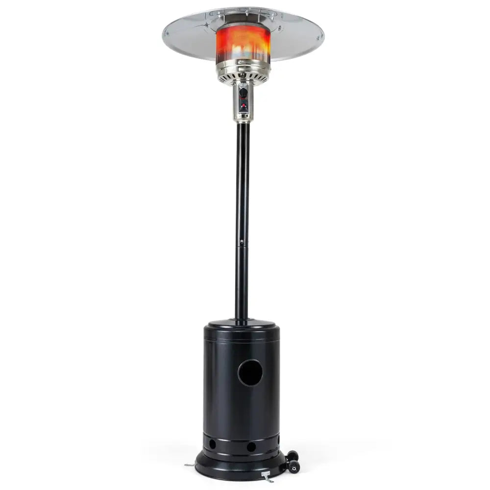 50 000 BTU Patio Propane Gas Heater with Stainless Steel Burner-Black - Black - Patio Heaters