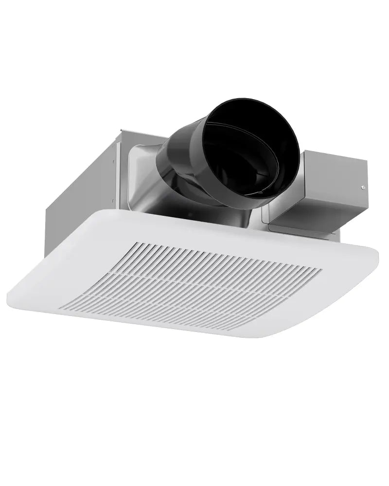 50/80/110 CFM Ceiling Mount Bathroom Fan with Pick-A-Flow and 4 Inches Duct - White - Ventilation Fans