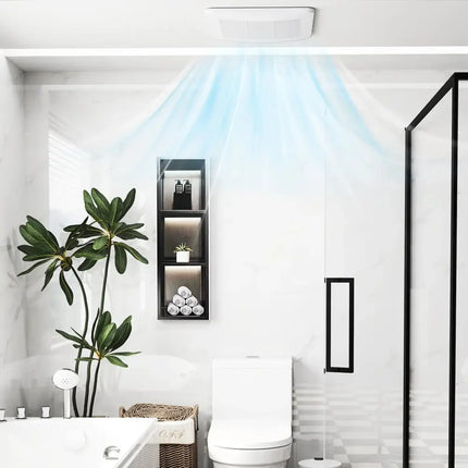 50/80/110 CFM Ceiling Mount Bathroom Fan with Pick-A-Flow and 4 Inches Duct Costway