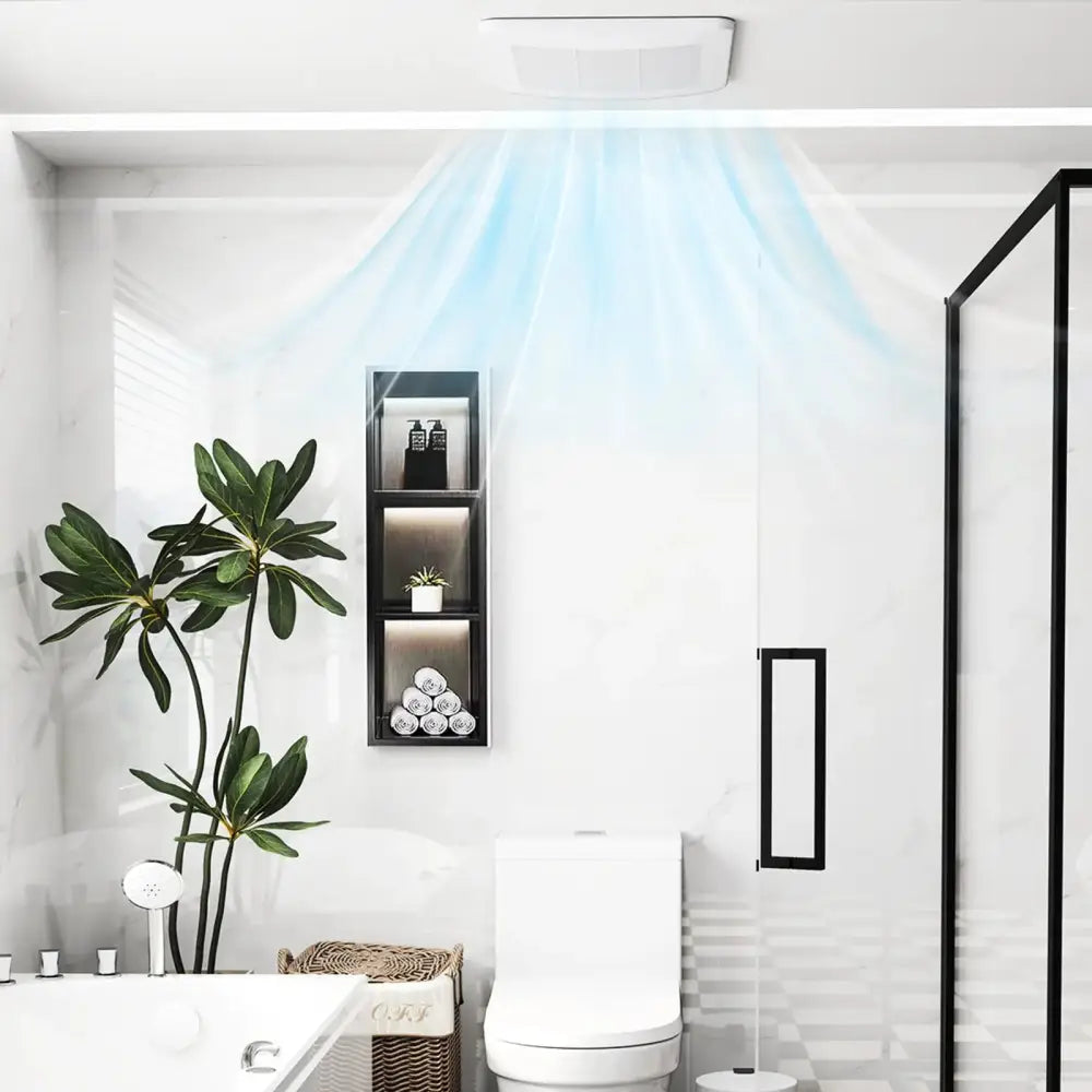 50/80/110 CFM Ceiling Mount Bathroom Fan with Pick-A-Flow and 4 Inches Duct Costway