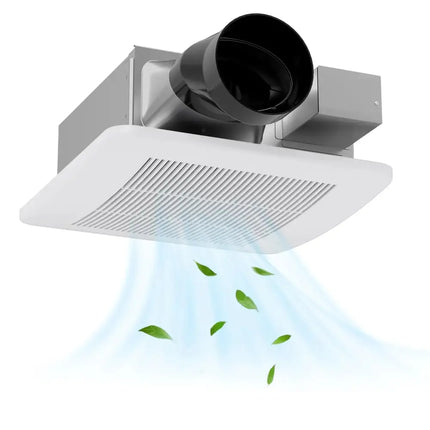50/80/110 CFM Ceiling Mount Bathroom Fan with Pick-A-Flow and 4 Inches Duct Costway
