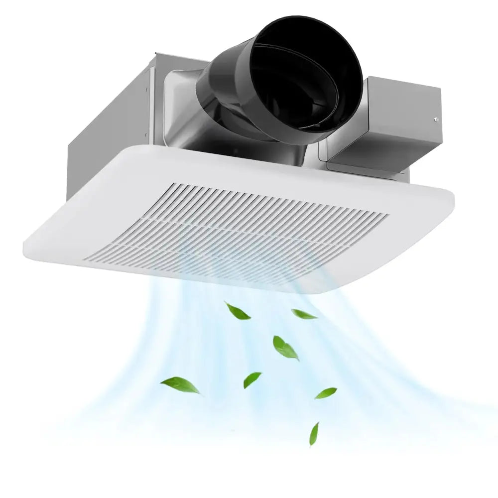 50/80/110 CFM Ceiling Mount Bathroom Fan with Pick-A-Flow and 4 Inches Duct Costway