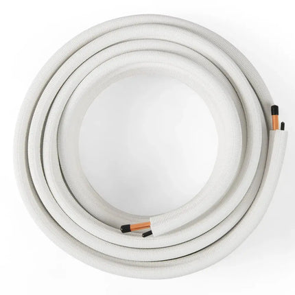 50 Feet Mini Split Line Set with 1/4 Inch and 1/2 Inch O.D. Copper Pipes Tubing Costway