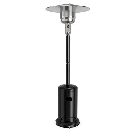 50000 BTU Stainless Steel Propane Patio Heater with Trip over Protection-Black - Black - Patio Heaters