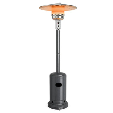 50000BTU Garden Propane Standing LP Gas Steel Accessories Heater-Gray - Gray - Patio Heaters