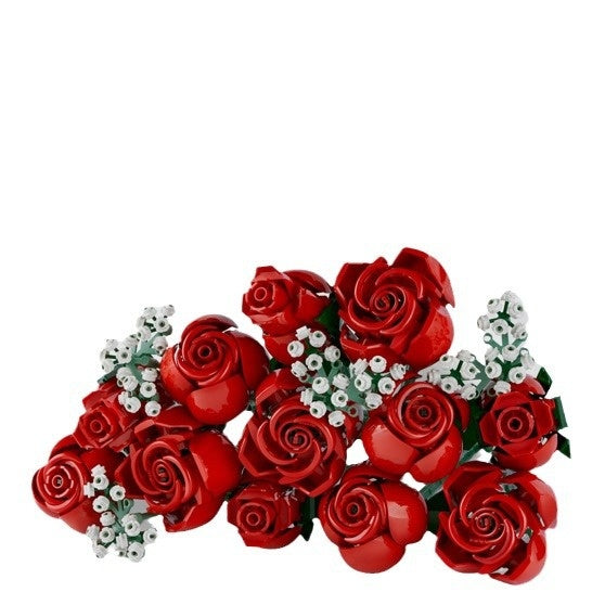 Rose Bouquet Decorative Mini Building Blocks Assembly Toy