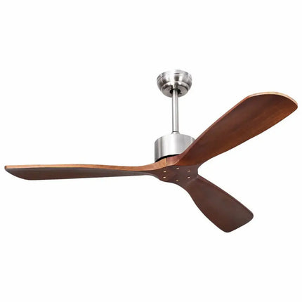 52 Inch Modern Brushed Nickel Finish Ceiling Fan with Remote Control Costway