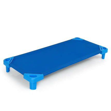 52 Inch x 23 Inch Pack of 6 Kids Stackable Daycare Rest Mat - Blue - Toddler Beds