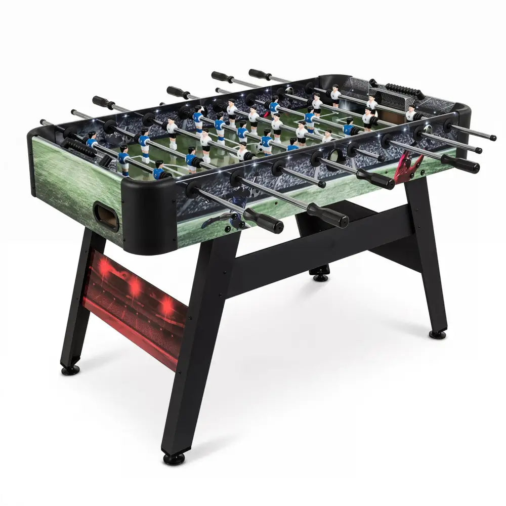 54 Inch Full Size Foosball Table for Home Game Room with 2 Balls and Ergonomic Handles - Game Room