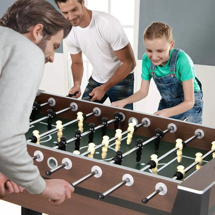 54 Inch Indoor Competition Game Soccer Table - Black - Game Room