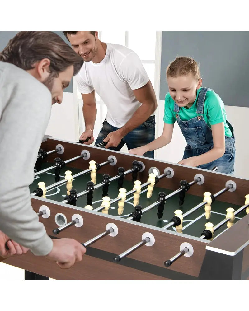 54 Inch Indoor Competition Game Soccer Table - Black - Game Room