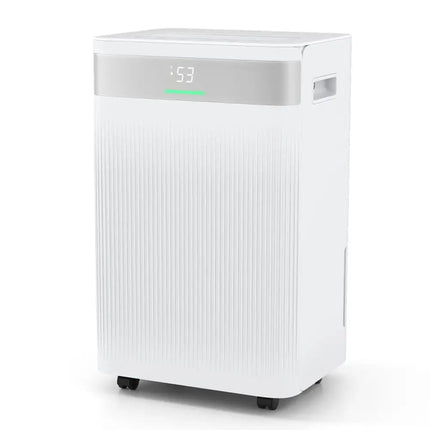 54 Pints Dehumidifier for Home 4500 Sq.Ft Dehumidifier-White Costway