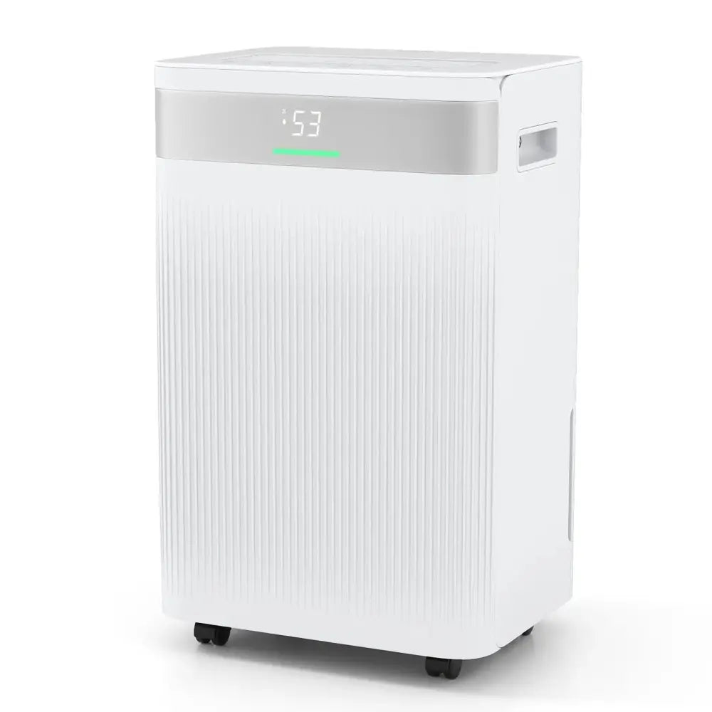54 Pints Dehumidifier for Home 4500 Sq.Ft Dehumidifier-White Costway