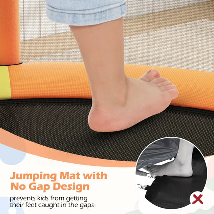 55’’ Kids Trampoline Gift for for 3-6 Years Old Boys and Girls-Green - Green - Trampolines
