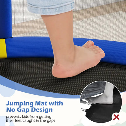 55’’ Kids Trampoline Gift for for 3-6 Years Old Boys and Girls-Navy - Navy - Trampolines