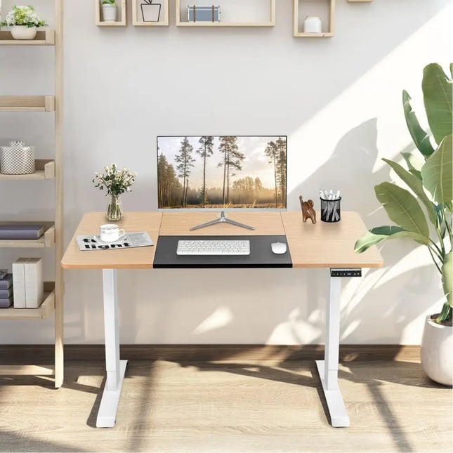 55 x 28 Inch Electric Standing Sit-Stand Height Adjustable Splice Board Costway