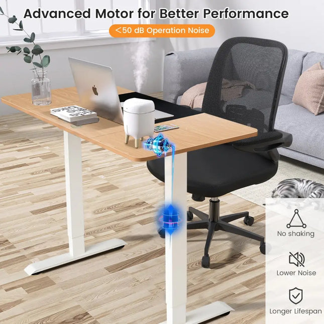 55 x 28 Inch Electric Standing Sit-Stand Height Adjustable Splice Board Costway