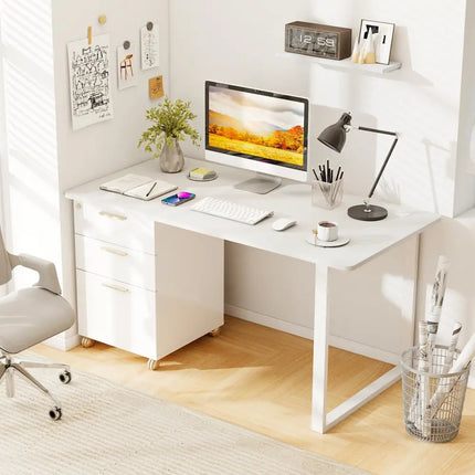 55" x 28" Universal Tabletop for Standard and Standing Desk Frame-Natural Costway