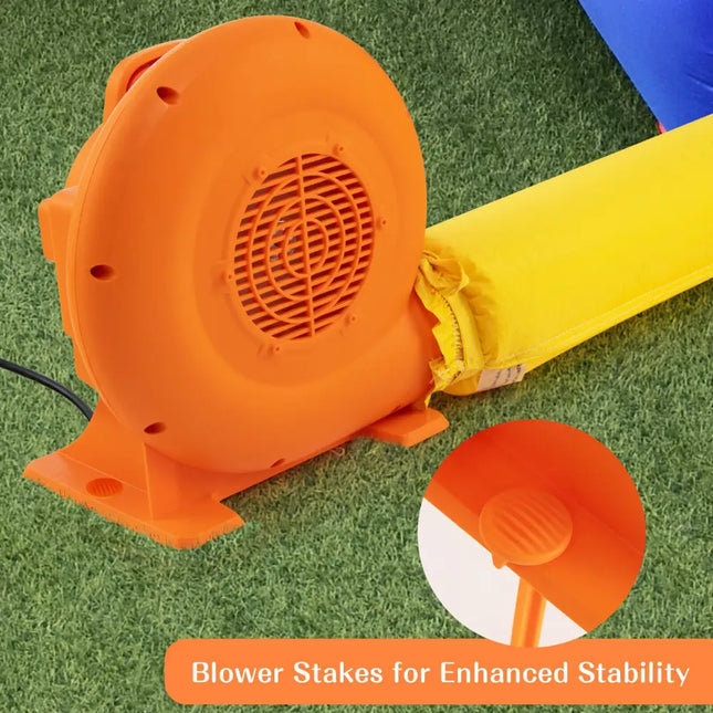 550W Air Blower for Inflatables with 25 feet Wire and GFCI Plug-550W - Orange - Air Blowers