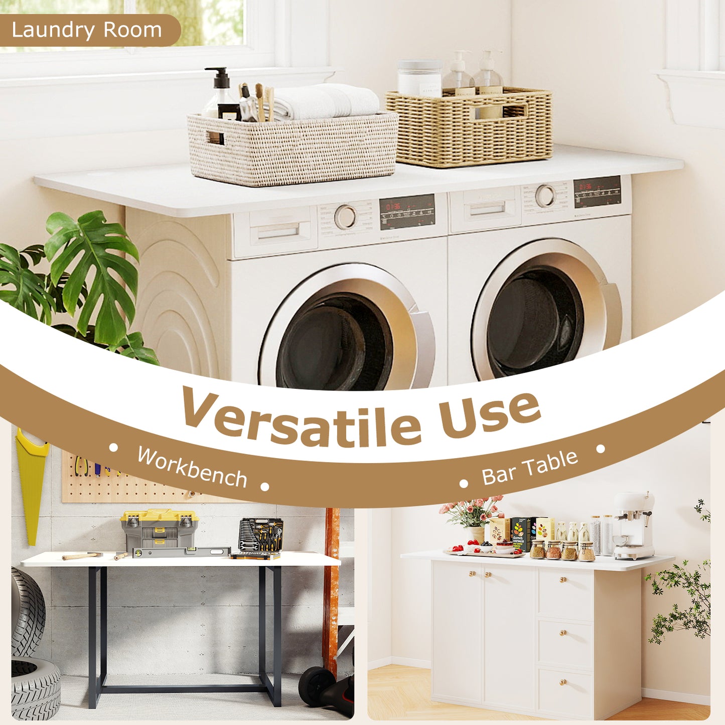 55" x 28" Universal Tabletop for Standard and Standing Desk Frame-Natural