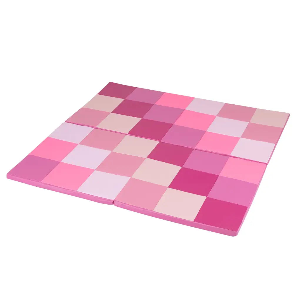 58 Inch Toddler Folding Activity Floor Mat Foam Baby Play Mat-Pink - Pink - Baby Gyms & Playmats