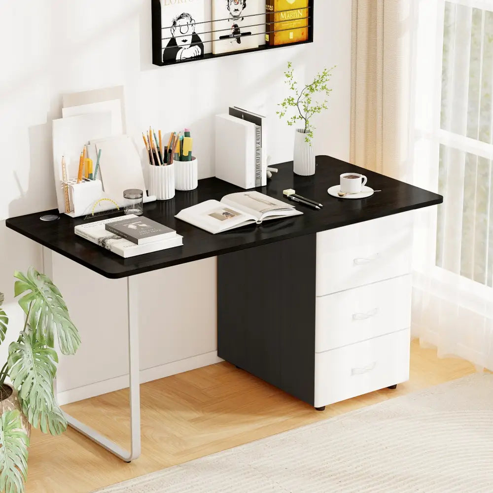 58’’ x 28’’ Universal Tabletop for Standard and Standing Desk Frame-Black - Black - Standing Desks