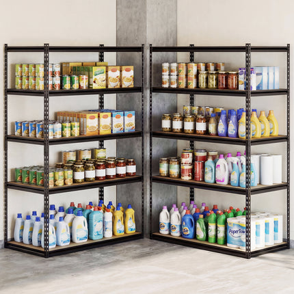 5-Tier Garage Shelving Unit 2200 LBS Heavy Duty Adjustable Utility Rack-1 Piece