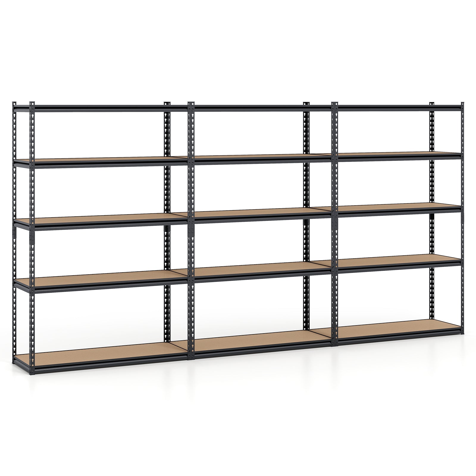 Étagère de rangement à 5 niveaux pour garage et sous-sol - Lot de 3