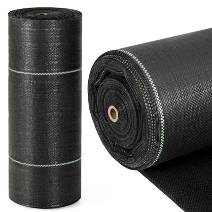 6.5 x 330/4 x 250/6 x 300 Feet Weed Barrier Landscape Fabric-4 ft - Black - Garden Tools