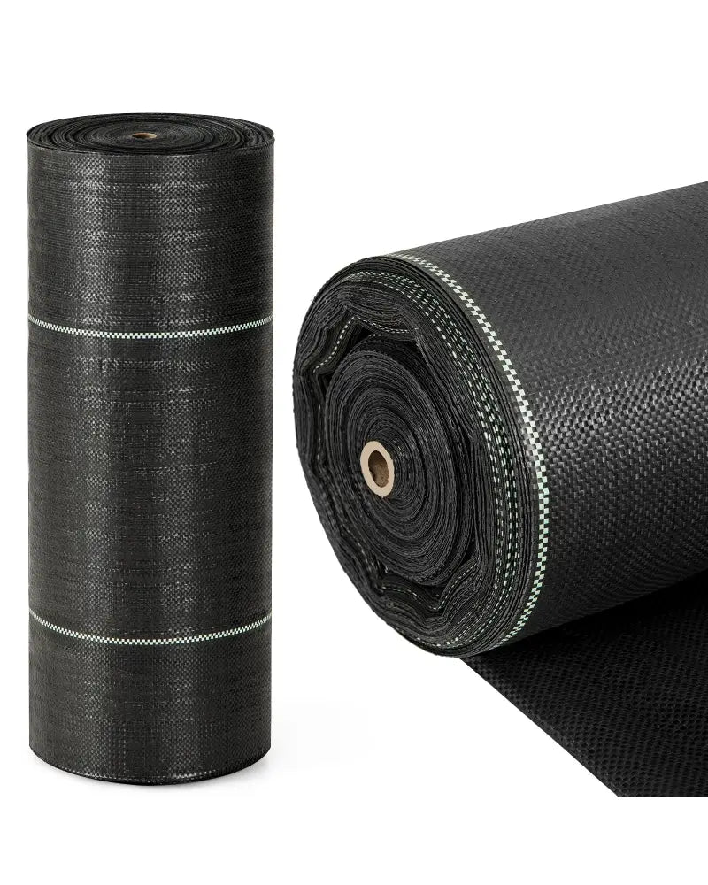 6.5 x 330/4 x 250/6 x 300 Feet Weed Barrier Landscape Fabric-4 ft - Black - Garden Tools