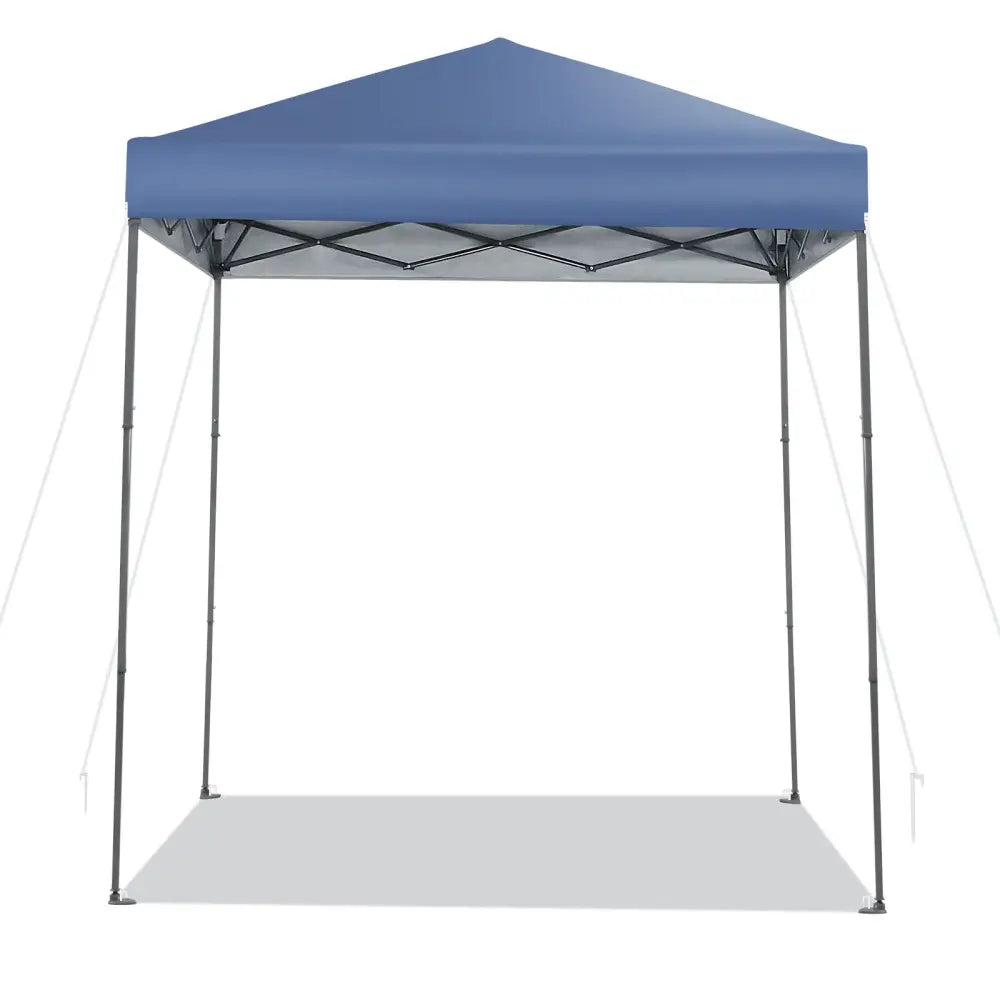 6.6 x 6.6 Feet Outdoor Pop-up Canopy Tent with UPF 50+ Sun Protection-Blue - Blue - Canopies