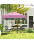 6.6 x 6.6 Feet Outdoor Pop-up Canopy Tent with UPF 50+ Sun Protection-Pink - Pink - Canopies