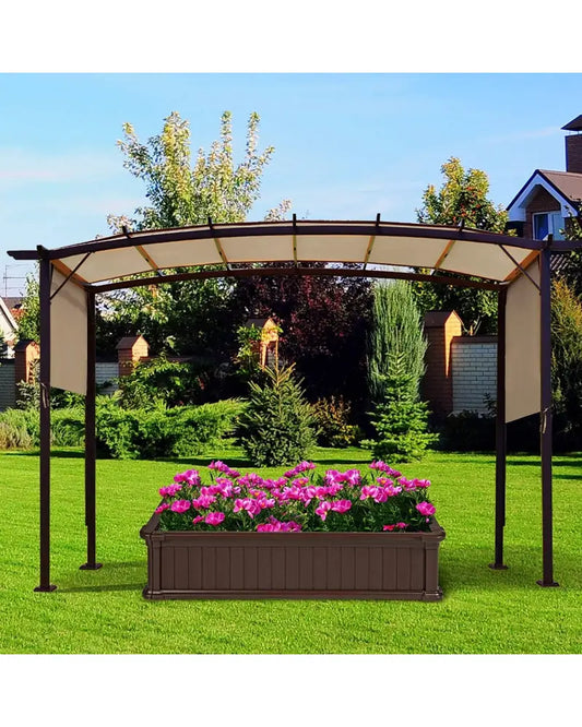 6.7 x 17 Feet Pergola Structure Universal Replacement Canopy Cover - Outdoor Shades
