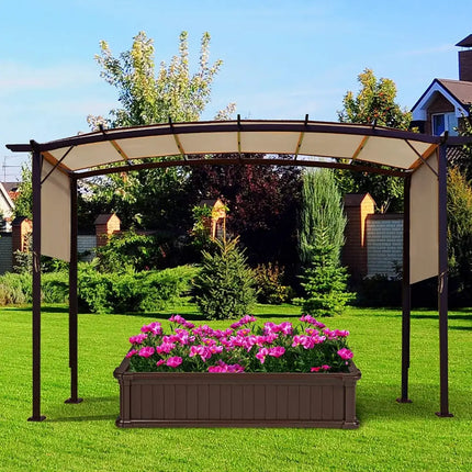 6.7 x 17 Feet Pergola Structure Universal Replacement Canopy Cover - Outdoor Shades